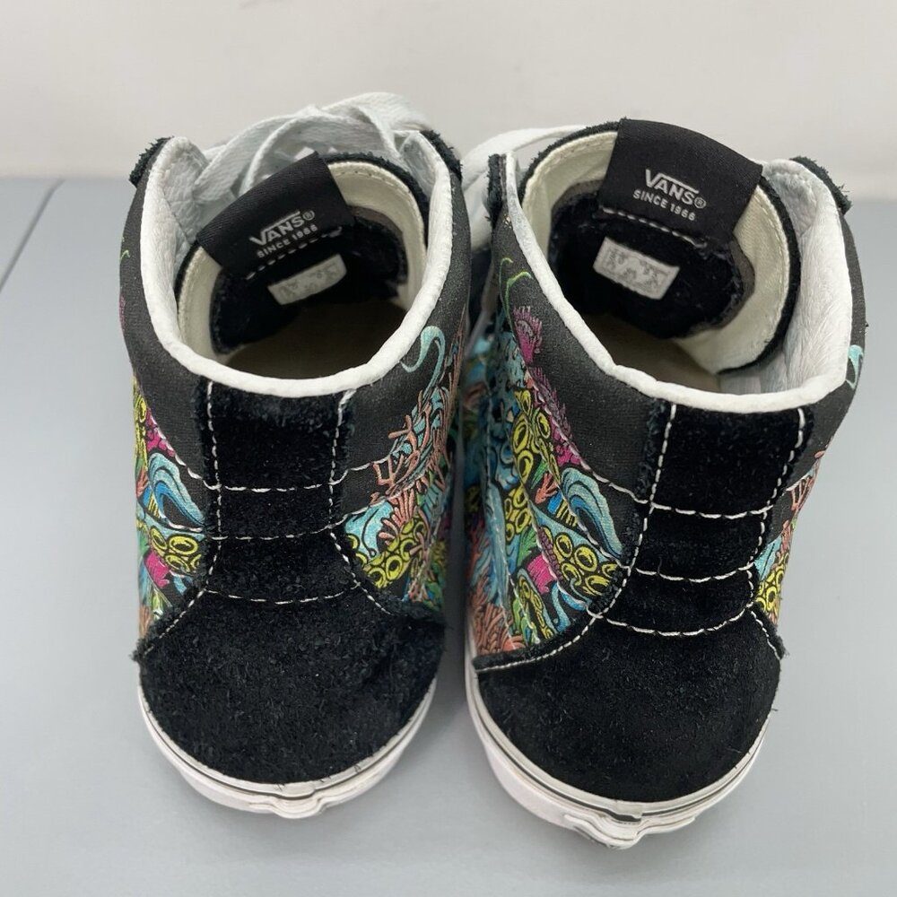 Vans Sk8-Hi Underwater Sneakers Shoes Reef Octopus Ocean Black Mens 8 Womens 9.5 - Picture 9 of 14